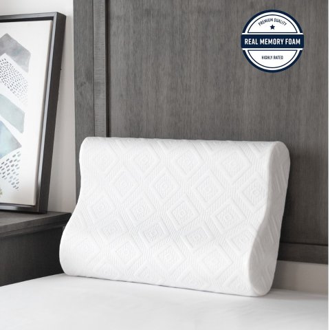 Contour Memory Foam Pillow for Side and Back Sleepers