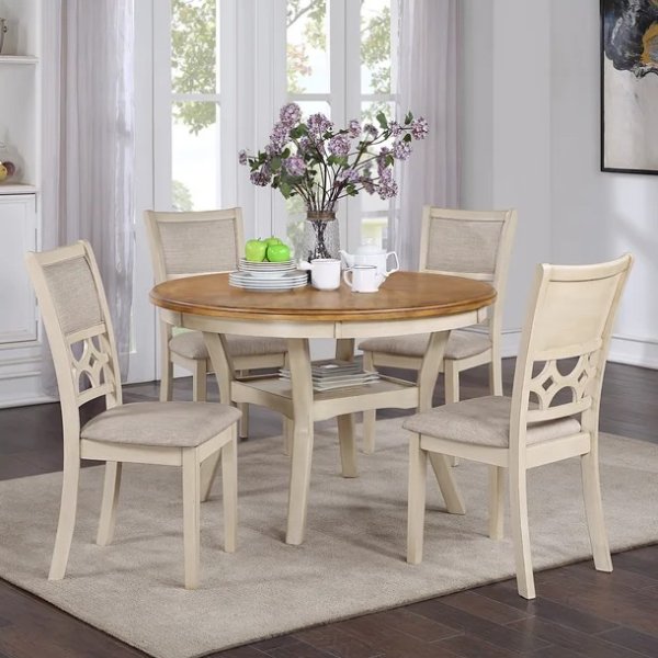 Moorland 5 - Person Solid Wood Dining Set