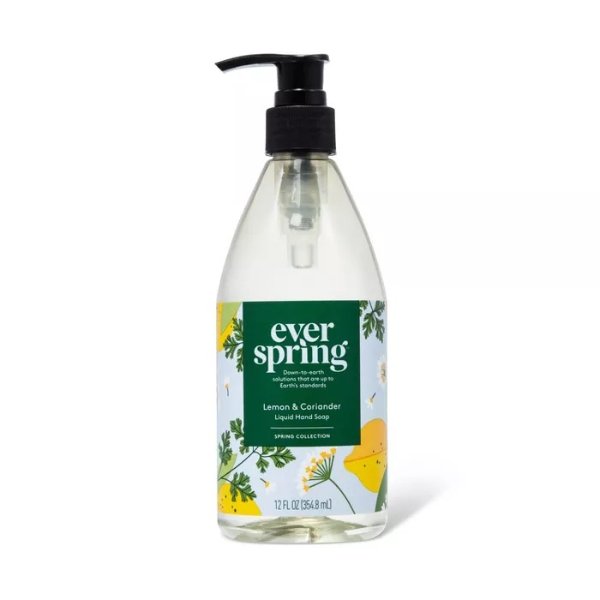 Liquid Hand Soap Fragrance Load 0.75% - Lemon &#38; Coriander - 12 fl oz - Everspring&#8482;