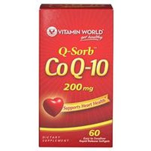 Vitamin World Q-Sorb™ Co Q-10心脏保健品(200 mg)