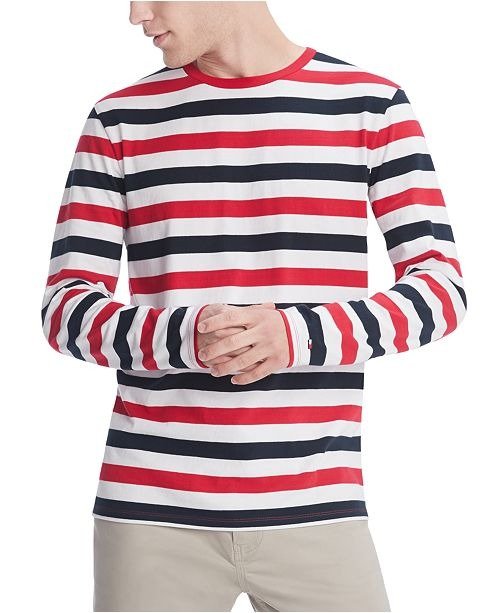 Men's Leith Striped Long Sleeve T-Shirt