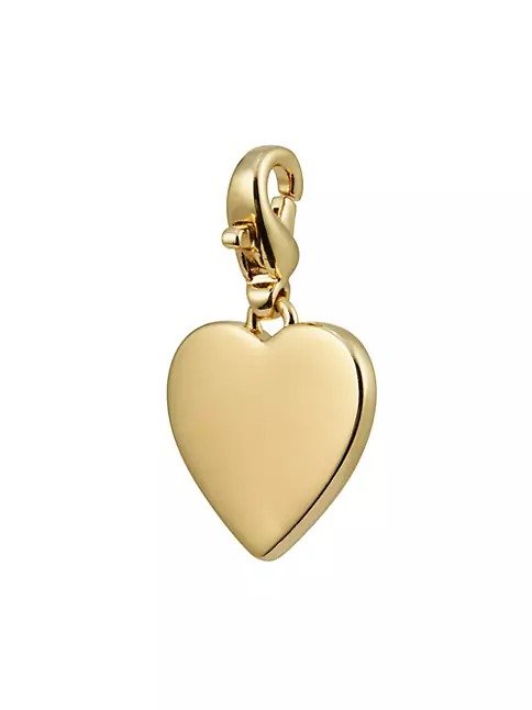 18K-Gold-Plated Heart Charm