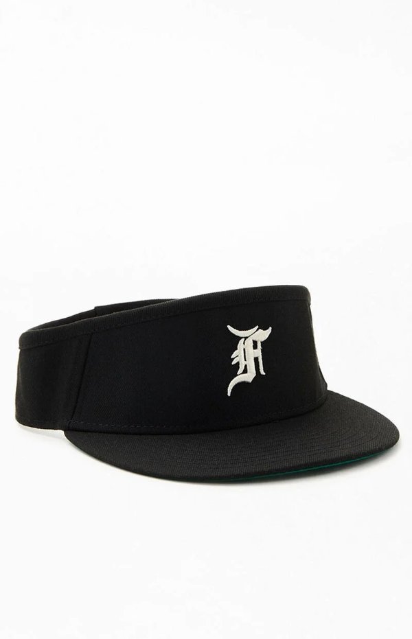 x New Era Black 59FIFTY Fitted Visor Hat | PacSun