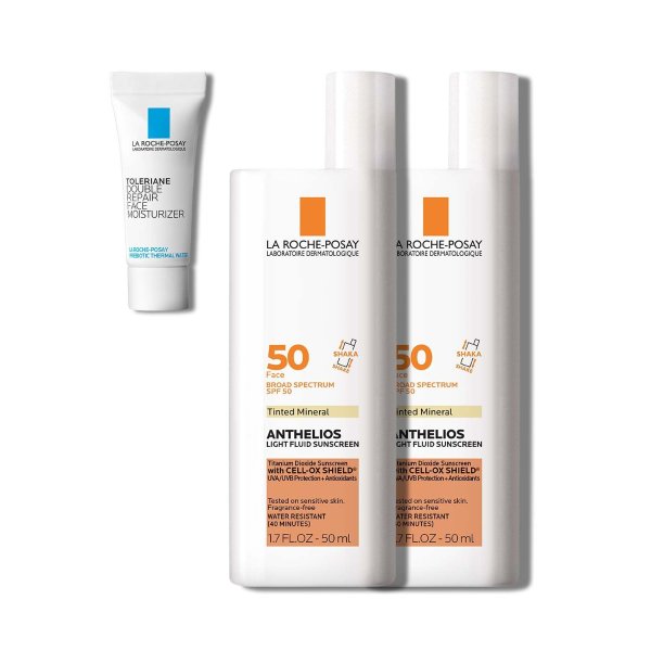 Anthelios Mineral Tinted Sunscreen for Face SPF 50 2-Pack