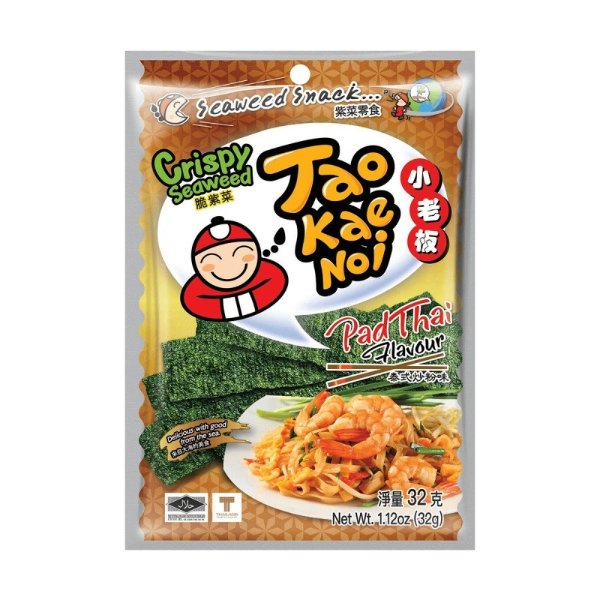 TAO KAE NOI Crispy Seaweed Pad Thai Flavor 32g