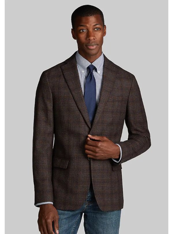 1905 Collection Tailored Fit Plaid Sportcoat - Big & Tall CLEARANCE - All Clearance | Jos A Bank