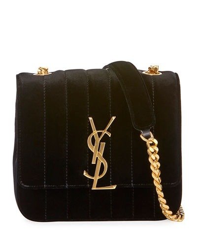 Vicky Small Velvet Shoulder Bag