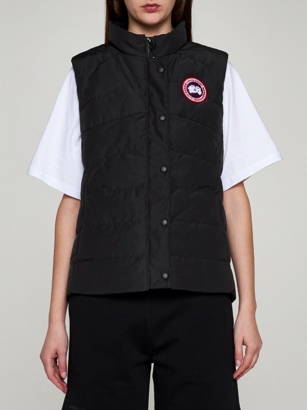 Freestyle quilted nylon down vest