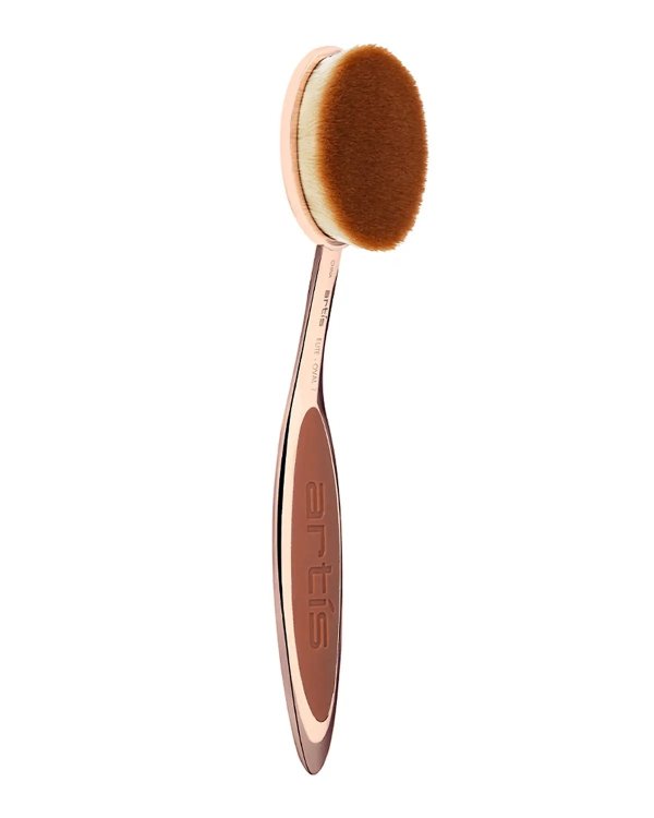 Elite Rose Gold Oval 7 Makeup Brush