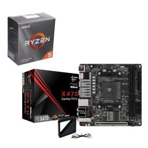 AMD RYZEN 5 3600 CPU + ASROCK X470 GAMING-ITX/AC MB