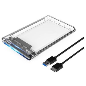 ORICO Transparent USB 3.0 to SATA 3.0 2.5 inch&#34; External Hard Drive Disk Enclosure Box USB 3.0 High-Speed Case for 2.5 inch HDD SSD Case Support UASP protocol SATA III Tool Free Up To 4TB - Newegg.com