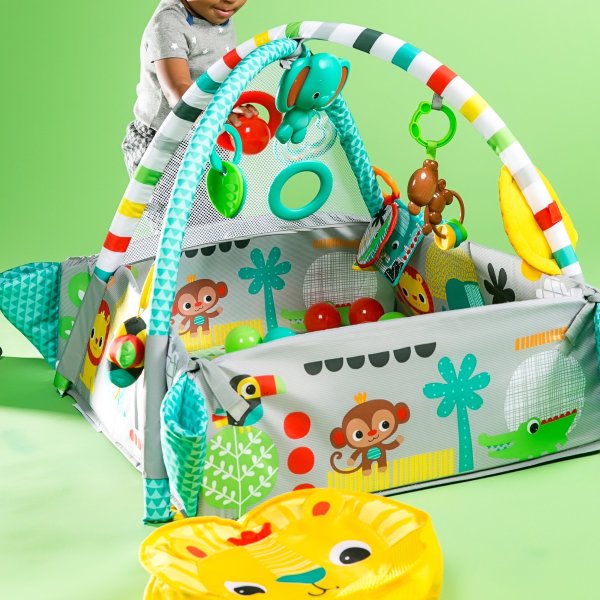 5合1 婴儿游戏毯+海洋球玩具套装