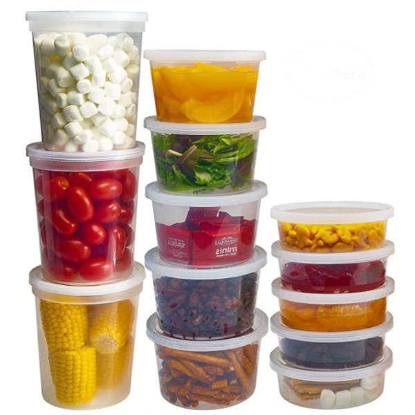 DuraHome Food Storage Containers with Lids, 44 Sets