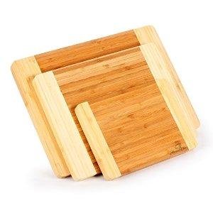 Abundant Chef Premium Bamboo Cutting Board Set. Extra Thick, Durable, Strong