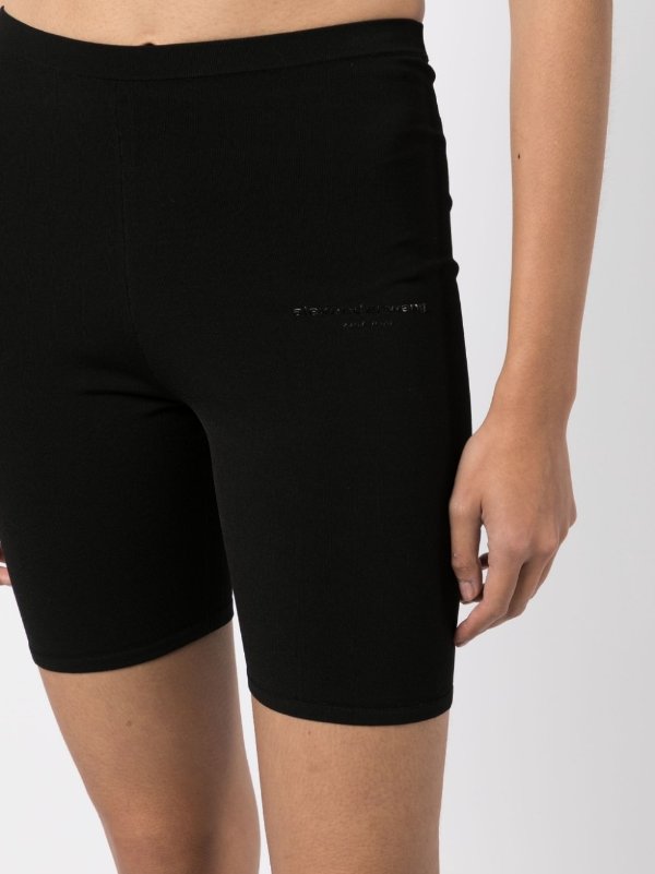 logo-print elasticated shorts