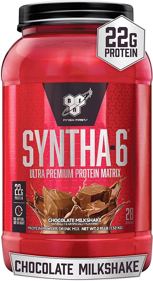 SYNTHA-6 Whey Protein Powder, Micellar Casein, Milk Protein Isolate, Chocolate Milkshake, 28 Servings (Packaging May Vary)