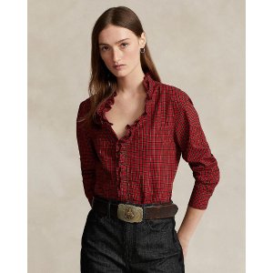 Polo Ralph LaurenClassic Fit Plaid Cotton Shirt
