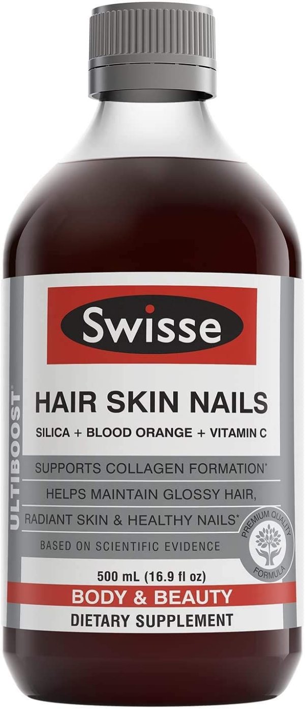 Hair Skin Nails Liquid | Beauty Boost - Collagen Production | Swisse