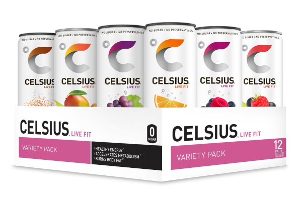 CELSIUS 无糖健身功能气泡水 多口味可选 12oz 12罐装