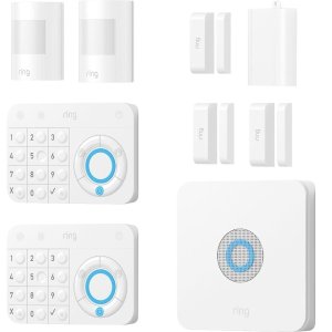 Ring - Alarm Starter Home Security Kit - White
