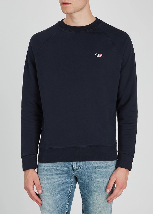 Navy cotton sweatshirt