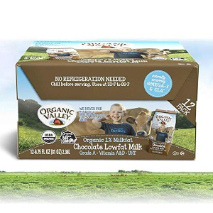 Organic Valley 有机低脂巧克力牛奶 6.75oz 12盒装