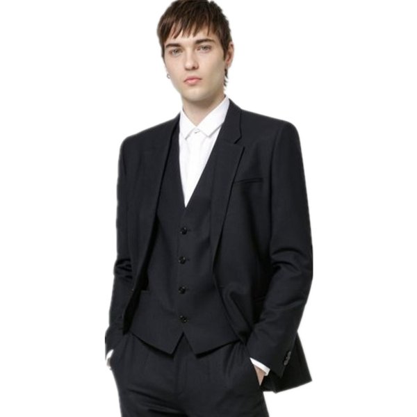 Extra-slim-fit three-piece suit in super-flex fabric