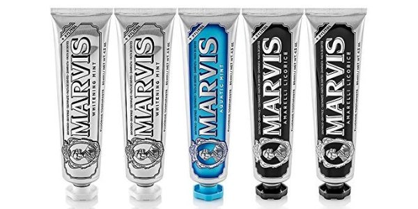 Marvis 玛尔斯 薄荷牙膏 组合套装(美白85ml*2+黑晶85ml*2+海洋薄荷85ml)