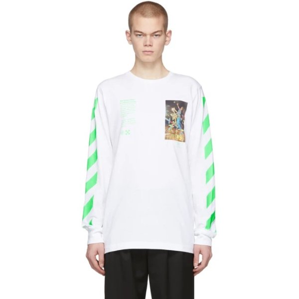 White Pascal Painting Long Sleeve T-Shirt