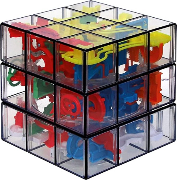 Rubik’s Perplexus Fusion 3 x 3, Challenging Puzzle Maze Ball Skill Game, for Adults and Kids Ages 8 and up