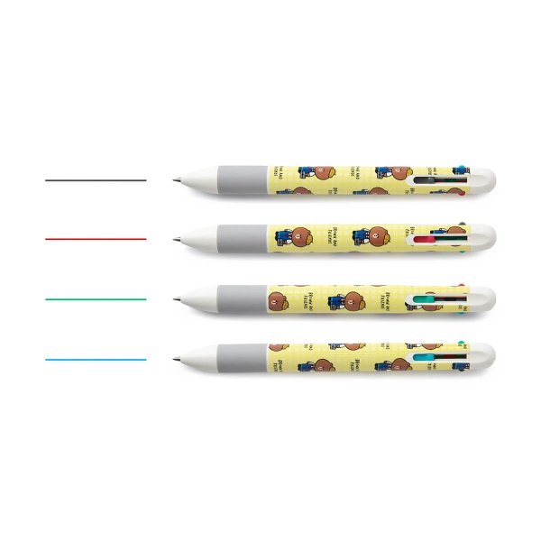 LINE FRIENDS BROWN 4-Color Pen