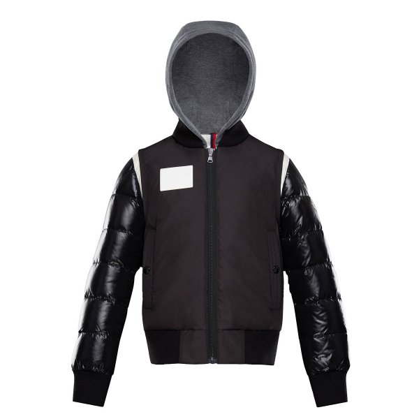 Montpellier Mixed-Media Hooded Jacket, Size 8-14