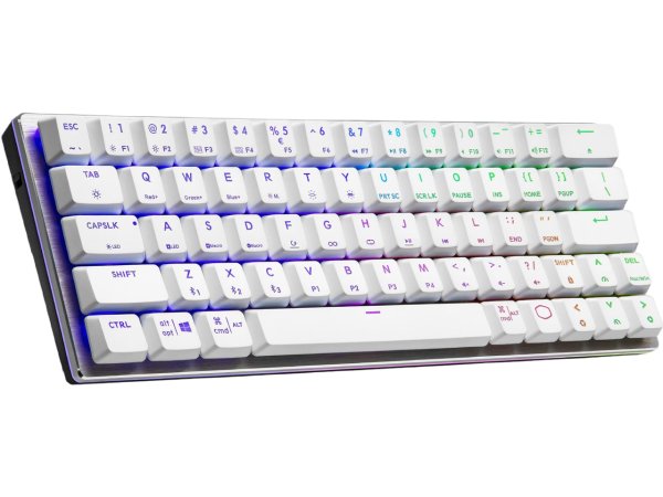 SK622 Silver White Wireless 60% Mechanical Keyboard