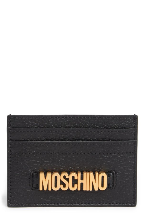 Brand Logo Leather Card Case