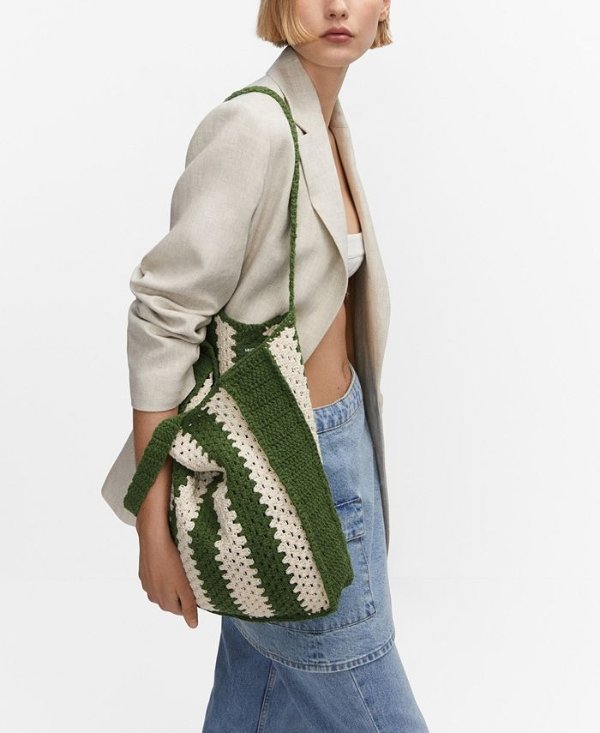 Women's Bucket Crochet Handbag