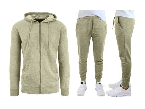 French Terry Hoodie & Jogger 2-Piece Lounge Set