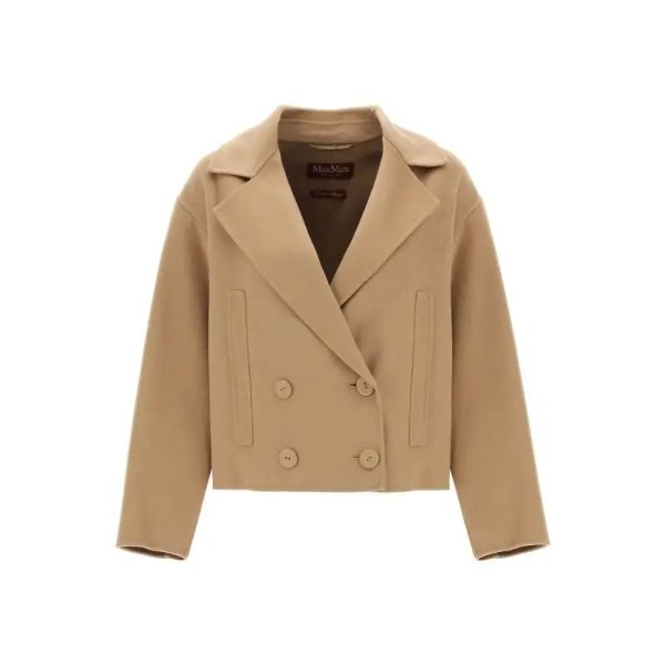 MAX MARA STUDIO celso cropped peacoat