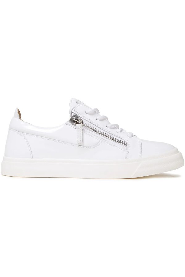 London patent-leather sneakers
