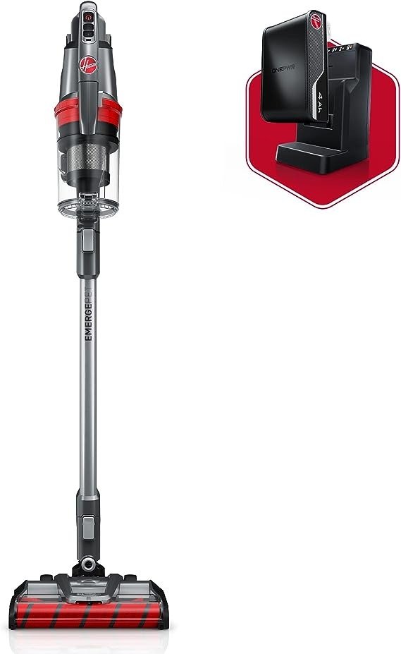 ONEPWR WindTunnel Emerge Pet Cordless Lightweight Stick Vacuum with All-Terrain Dual Brush Roll Nozzle, BH53602V, Silver