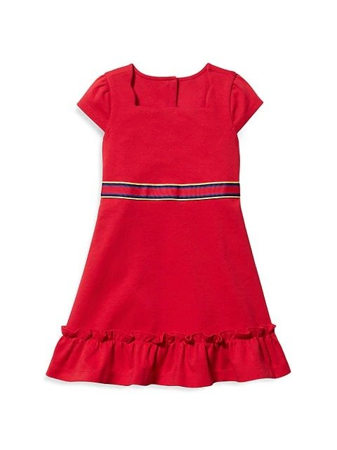 Baby's, Little Girl's & Girl's Ponte A-Line Flounce Dress