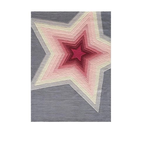 星星图案地毯 4  X 6 