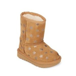 星星图案雪地靴