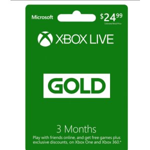 3个月  Xbox Live Gold会员
