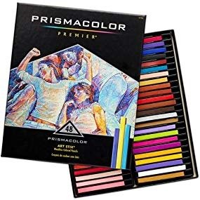 三福霹雳马 Art Stix 48色油性蜡笔粉笔套装 不溶于水 绘画色粉笔粉彩棒