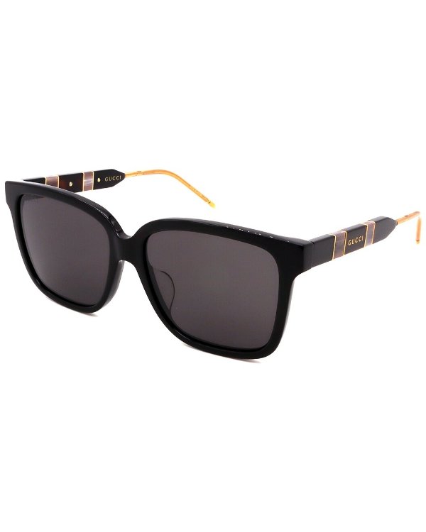 Unisex GG0599SA 56mm Sunglasses / Gilt
