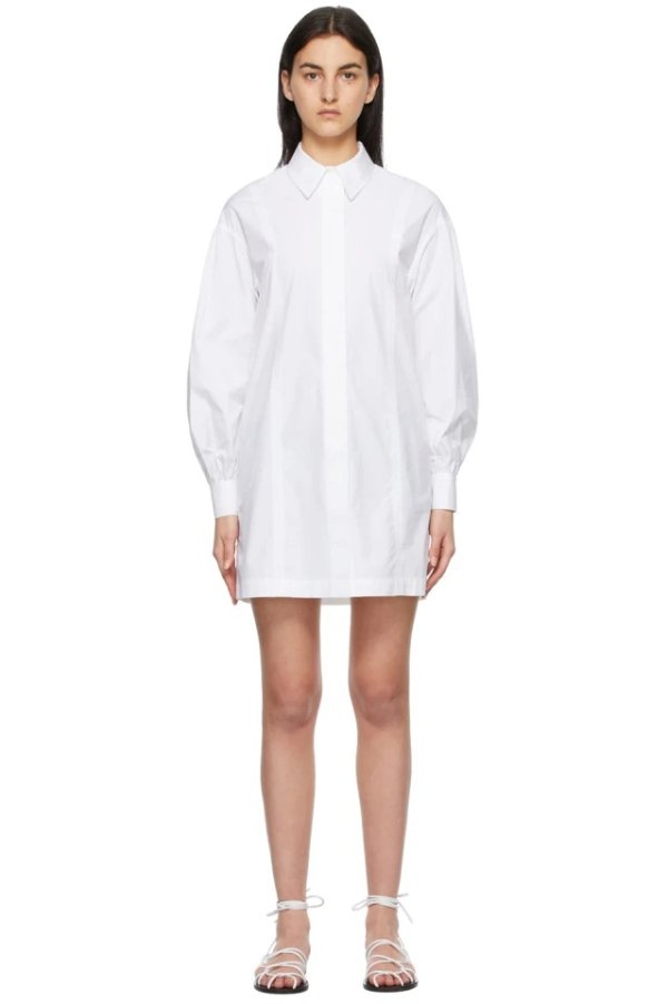 White Zena Shirt Dress