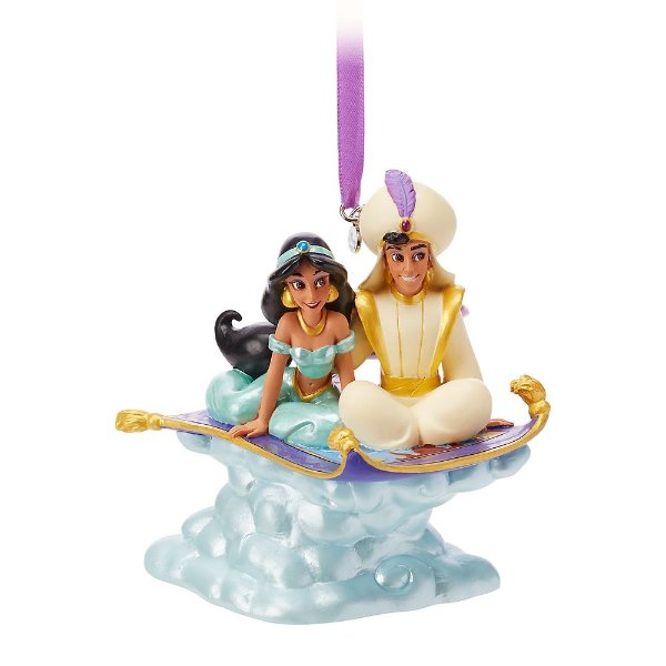 Aladdin and Jasmine Singing Living Magic Sketchbook Ornament | shopDisney
