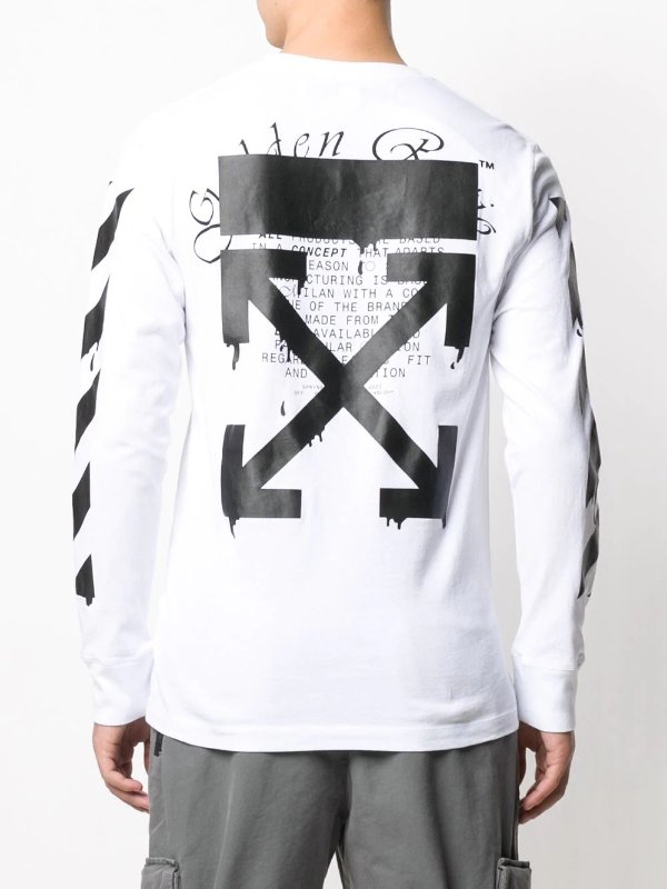dripping arrows long-sleeved T-shirt