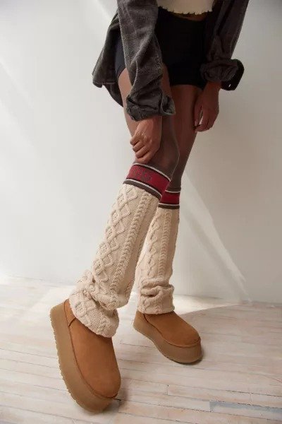 Sweater Letter Tall Boot