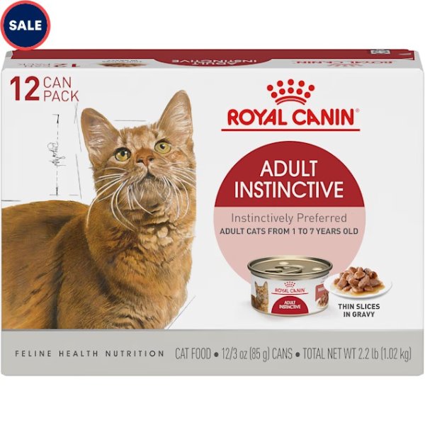 Adult Instinctive Thin Slices in Gravy Wet Cat Food Multipack, 3 oz., Count of 12 | Petco